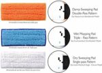 Excefore Cleaning Pad Washable Microfiber Cleaning Pads for iRobot Braava Jet 240 241 Included (2 pcs Wet Pads, 2 pcs Damp Pads and 1pcs Dry Pad)