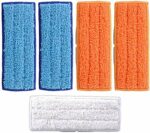 Excefore Cleaning Pad Washable Microfiber Cleaning Pads for iRobot Braava Jet 240 241 Included (2 pcs Wet Pads, 2 pcs Damp Pads and 1pcs Dry Pad)