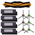 Neutop Accessories Replacement Compatible with Ecovacs Deebot OZMO 920, 950, T5, T8, T8 AIVI, T8 Pure, T9, T9 AIVI, N7, N8, N8+, N10 Plus, Spare Parts with 1 Roller Brush 4 Filters 6 Side Brushes.