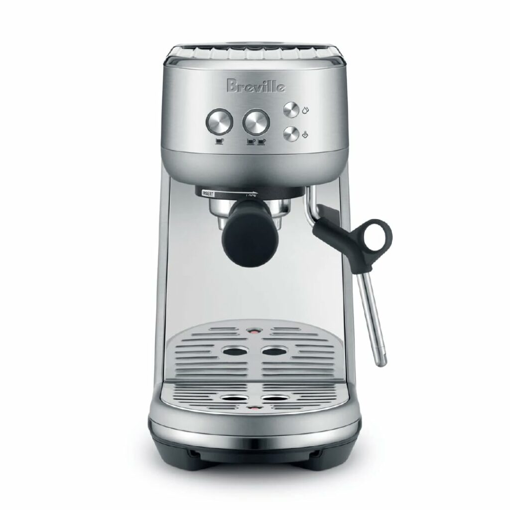 Breville the Bambino Espresso Machines, BES450BSS Brushed Stainless Steel, Silver, BES450BSS4JAN1