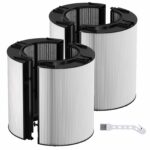 TP06 TP04 True HEPA Filter Replacement Compatible with Dyson TP06 HP06 TP04 TP07 HP07 HP09 TP09 TP08 HP10 TP10 PH01 PH02 PH03 PH04 Air Purifier, 2 in 1 Filtration System, 2 Pack Black