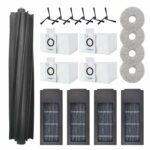 JYAILIFES 19 Pack DEEBOT X2 Omni Accessories Compatible with ECOVACS DEEBOT X2 Omni Robot Vacuum,1 Main Rubber Brush,6 Side Brush,4 Hepa Filters,4 Dust Bags,4 Mop Cloths