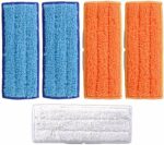 Excefore Cleaning Pad Washable Microfiber Cleaning Pads for iRobot Braava Jet 240 241 Included (2 pcs Wet Pads, 2 pcs Damp Pads and 1pcs Dry Pad)