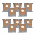 10 Pack Replacement Dust Bags for Eufy Clean G35+, G40+, G40 Hybrid+ Robot Auto-Empty Station, Vacuum Automatic Airclean Dirt Disposal Bags Accessory