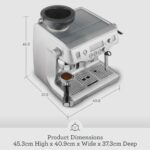 Breville Oracle Automatic Manual Espresso Machine- Bes980, Silver With 1 Year Distributor Warranty