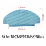 REVHQ 4 PCS Reusable Mop Cloth Cleaning Pads, for Ecovacs DEEBOT OZMO T8 AIVI T8 Series N8 Series Robot Vacuum Cleaner Parts Machine Washable