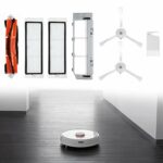 Robot Cleaner Accessories, Abs 7Pcs Main Brush Filter Kit Main Brush Filter Side Brush Blade Main Brush Cover Replacement Accessories for Xiaomi Mijia Robot Cleaner