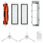 Robot Cleaner Accessories, Abs 7Pcs Main Brush Filter Kit Main Brush Filter Side Brush Blade Main Brush Cover Replacement Accessories for Xiaomi Mijia Robot Cleaner