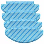 REVHQ 4 PCS Reusable Mop Cloth Cleaning Pads, for Ecovacs DEEBOT OZMO T8 AIVI T8 Series N8 Series Robot Vacuum Cleaner Parts Machine Washable