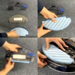 REVHQ 4 PCS Reusable Mop Cloth Cleaning Pads, for Ecovacs DEEBOT OZMO T8 AIVI T8 Series N8 Series Robot Vacuum Cleaner Parts Machine Washable
