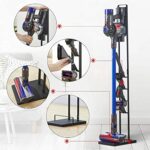 Vacuum Cleaner Stand Holder, Metal Storage Bracket Organizer Rack Compatible with Dyson Handheld Vacuum Cleaner V11 V10 V8 V7 V6 Cordless Stick Vacuum (Black)
