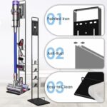 Beauenty Universal version Vacuum Stand Compatible for Dyson V15 V12 V11 V10 V8 V7 V6 with Wheels, Metal Floor Stand Holder Compatible for Dyson Handheld Cordless Vacuum Cleaners & Accessories