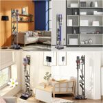 Beauenty Universal version Vacuum Stand Compatible for Dyson V15 V12 V11 V10 V8 V7 V6 with Wheels, Metal Floor Stand Holder Compatible for Dyson Handheld Cordless Vacuum Cleaners & Accessories