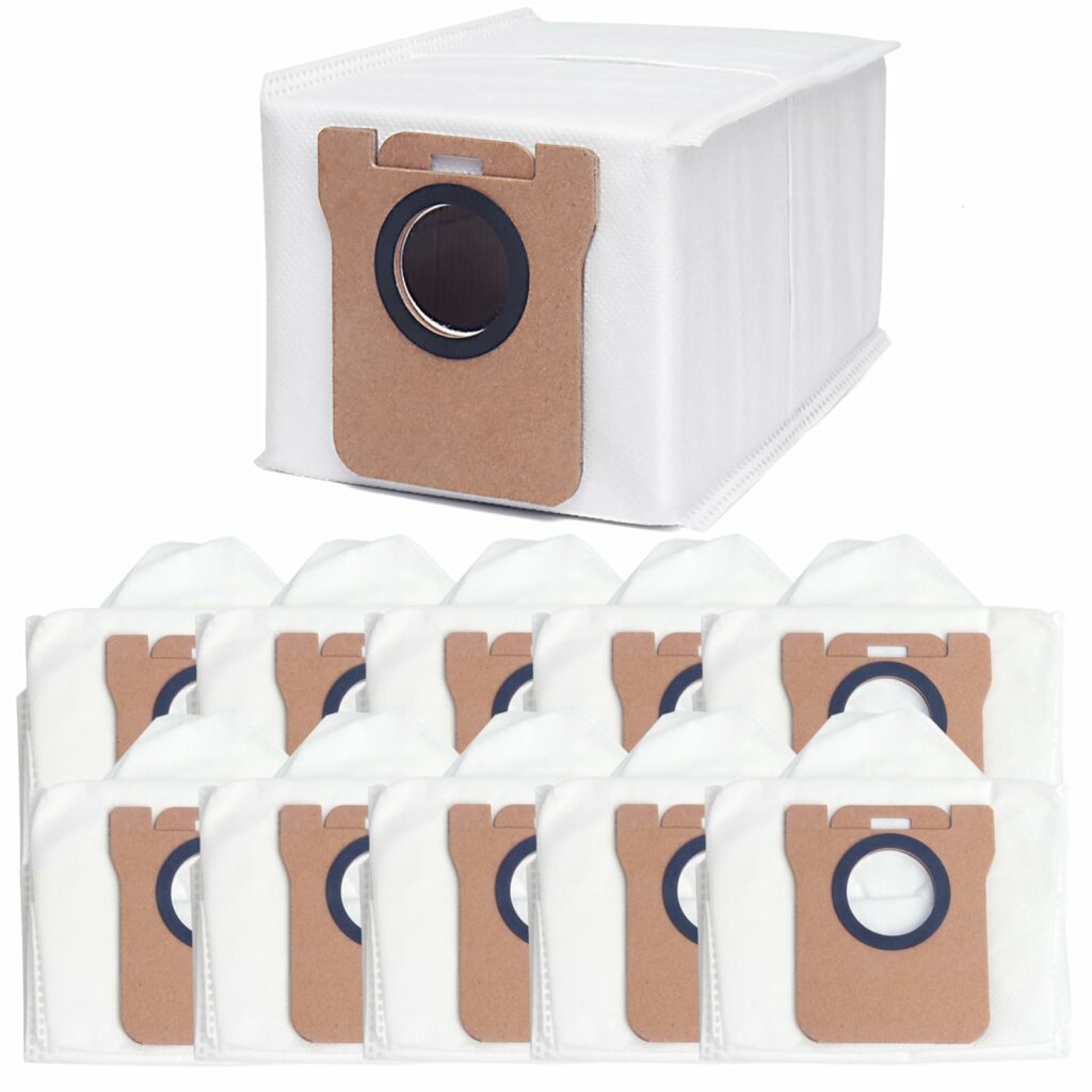 Pack of 10 Vacuum Cleaner Bags for Xiaomi X10+ / X20+ & Dreame L10s Ultra, Dreame L10 Ultra, L20 Ultra, X40 Ultra Robot Vacuum Cleaner, Dust Bag Replacement Bag Accessory Set, 2.5 L Large Capacity