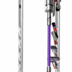 Haturi Vacuum Stand, Dyson Vacuum Holder and Metal Storage Bracket, Standing dock for Dyson G5 V15 V12 V11 V10 V8 V7 V6, Hidden Power Cord Design for Dyson Handheld Cordless Vacuum Cleaners