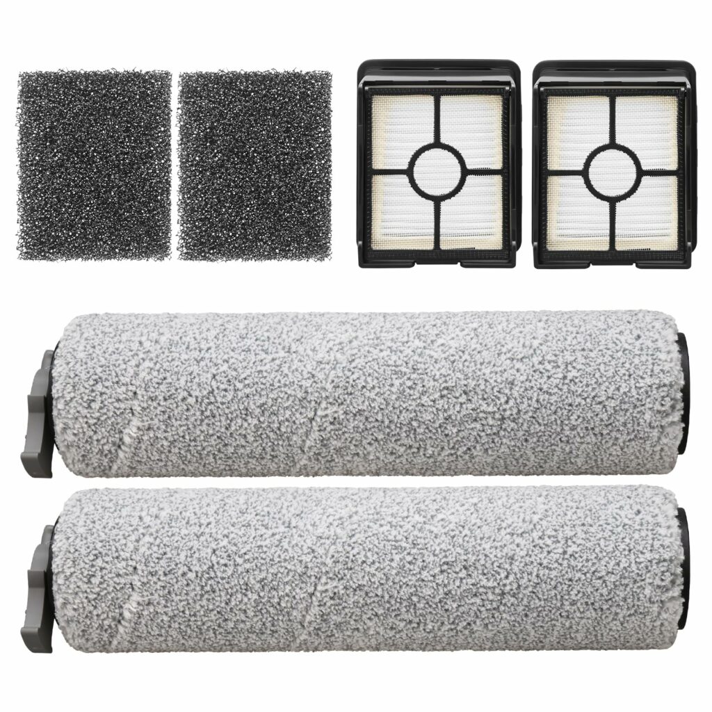 PIGUOAT HF3 Roller Filter Kit Fit for Bissell Crosswave HF3 Cordless Wet/Dry Vacuum Cleaner and Mop 3649A Vacuum