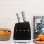 سرویس چاقو آشپزخانه ۷ پارچه اسمگ رنگ مشکی Smeg KBSF01BL