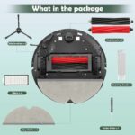 20PCS Accessories Kit Replacement Compatible with Roborock Q5 Pro / Q5 Pro+ / Q8 Max / Q8 Max+ Robot Vacuum, 1 Dual Main Brush, 6 Mop Cloth Pads, 6 Side Brushes, 4 HEPA Filters, 1 Cleaning Tool