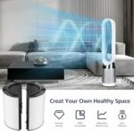 Silk Route Air Purifiers Replacement Filter for Dyson, Black