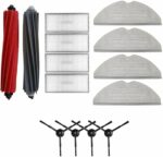Styleshop777 Accessory Kit Compatible with Roborock S8/S8+ Robot Vacuum Cleaner- Dual Brush System Model 2023-Main Brushes,Wipers, Hepa Filters, Side Brushes, Spare Parts Kit, Cleaning Mops