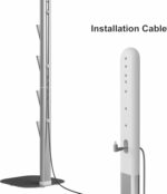 3Clock Vacuum Stand, Vacuum Holder and Metal Storage Bracket, Standing dock for Dyson G5 V15 V12 V11 V10 V8 V7 V6, Hidden Power Cord Design for Dyson Handheld Cordless Vacuum Cleaners