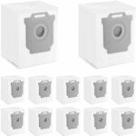 THE WHITE SHOP 12 Pack Vacuum Bags Compatible with iRobot Roomba Bags i & s & j Series/12PCS
