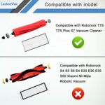 LesinaVac Accessories Kit for Xiaomi Roborock S7 S7+ Roborock S7 MaxV, S7 MaxV Plus,T7 plus T7S plus,2 Roller Brush, 6 Hepa Filter, 8 Side Brush, 6 Mop Cloth