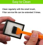 Unikstone 20 Pack Replacement Parts for iRobot Roomba i7 i7+i3 i3+i4 i4+i6 i6+ i8 i8+ E5 E6 E7 Vacuum Cleaner, 2 Sets of Rubber Brushes+6 Filters+6 Side Brushes+6 Reusable Vacuum Bags with Zipper
