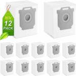 THE WHITE SHOP 12 Pack Vacuum Bags Compatible with iRobot Roomba Bags i & s & j Series/12PCS