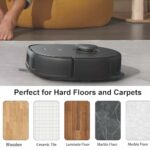 Rinakou Spare Accessories Compatible with Eufy X10 PRO Omni Robot Vacuum Cleaner,1 Main Brush Roller,4 Side Brushes,4 Hepa Filters,4 Mop Pads,