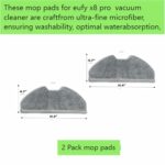 Jpbaisqic Accessories Kit for Eufy X8 Pro: Replacement Parts Eufy Robovac X8 Pro SES Self-Empty Station Robot Vacuum Main Brush Side Brush Filter Mop Pad Dust Bag Spare Attachments