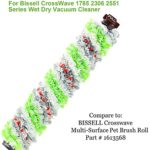 پک براش رول و فیلتر مناسب بیسل مدل Replacement Parts for Bissell CrossWave 1785 2306 2551 Series Wet Dry Vacuum Cleaner, 1785A 2306A Replacements 1 Set Pet & Multi Surface & Wood Floor & Area Rug Brush Rolls and 2 Pack 1866 Filters (ارسال 10 الی 15 روز کاری)