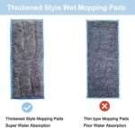 TERRIFI Wet Mopping Pads Compatible for iRobot Braava Jet m6 6110 6012 6112 Series Washable Reusable Strong Water Absorption for Ceramic Tile Laminate Marble Wooden Floors 8PCS