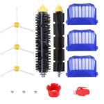 Replacement Parts for iRobot Roomba 600 Series 694 692 690 680 660 665 651 650 614 & 500 Series 595 585 564,Includ Side Brush, Bristle Brush and Flexible Beater Brush, Filter and Screw, Cleaning Tool