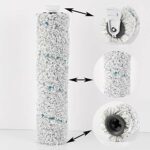 LesinaVac Replacement Multi Surface 2787 Brush Roll and Vacuum Filter 1866 for Bissell CrossWave Cordless Max 2554 2590 2593 2596 Series Vacuum (2 Rolls Brush and 2 Vacuum Filters)