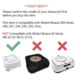 Neutop Washable Wet Mopping Pads Cloths Compatible with iRobot Braava Jet 200 Series 240 241 245 250 Models, 6-Pack.