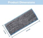 TERRIFI Wet Mopping Pads Compatible for iRobot Braava Jet m6 6110 6012 6112 Series Washable Reusable Strong Water Absorption for Ceramic Tile Laminate Marble Wooden Floors 8PCS