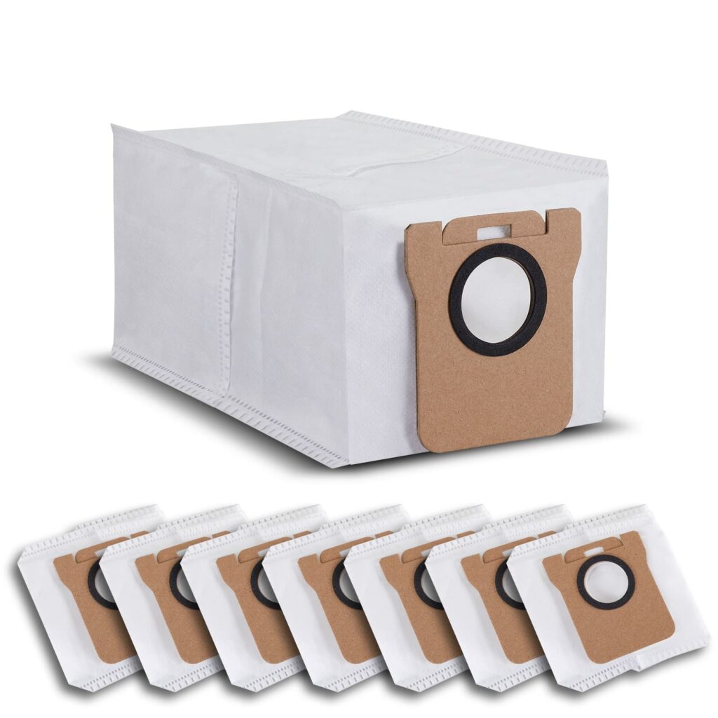 Pack of 8 Vacuum Cleaner Bags for Xiaomi X10+ / X20+ & Dreame L10s Ultra / L20 Ultra / L10 Ultra Robot Vacuum Cleaner Base Station, 2.5L Large Capacity Replacement Bag Accessory Set Vacuum Cleaner