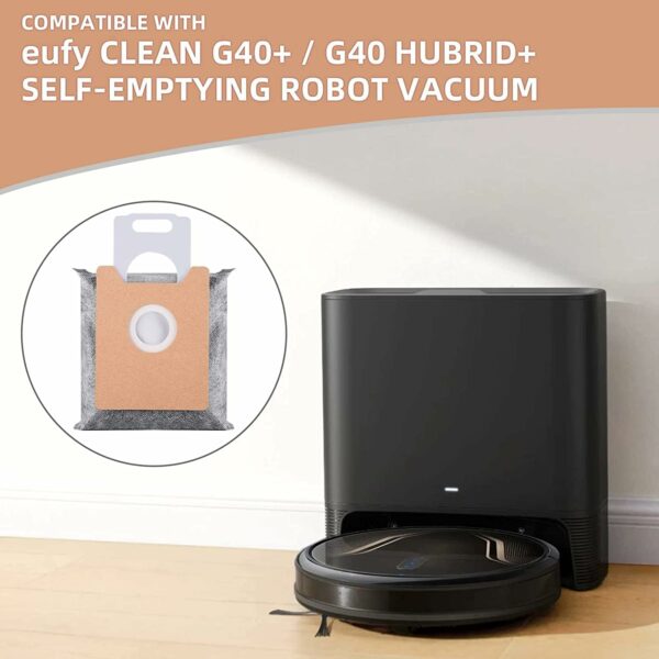 پاکت 10 عددی جارو رباتیک یوفی مناسب مدل های Eufy Clean G35+, G40+, G40 Hybrid+ Auto-Empty Station (ارسال 10 الی 15 روز کاری) - تصویر 2