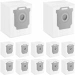 THE WHITE SHOP 12 Pack Vacuum Bags Compatible with iRobot Roomba Bags i & s & j Series/12PCS