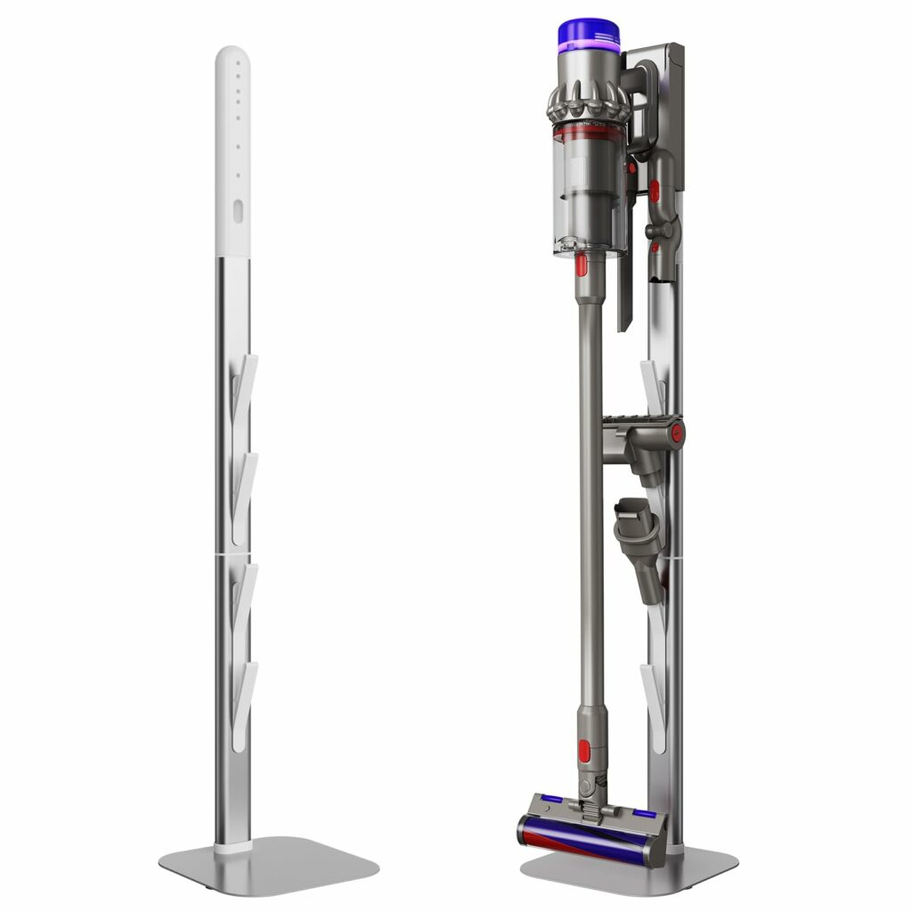 MOOPHY Vacuum Stand Holder Storage Station Compatible for Dyson V7 V8 V10 V11 V12 V15 G5 SV18 SV21, Compatible for Dyson Handheld Cordless Central Vacuum Installation Parts