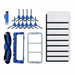 Beauenty Vacuum Cleaner Replacement Parts Accessories Kit for Eufy RoboVac 11S, 15C, 30, 30C, 12, 35C, Main Edge Brush Filter Core, Main Brush Cover, Initial Effect Net Accessories
