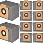 KISS KITTY 10 Pack Replacement Dust Bag, Compatible with Eufy Vacuum, X8 Pro X10 Pro Omni Robot Vacuum Self-Empty Station, 4-Layer Replcement Bags Accessory (Set of 10)