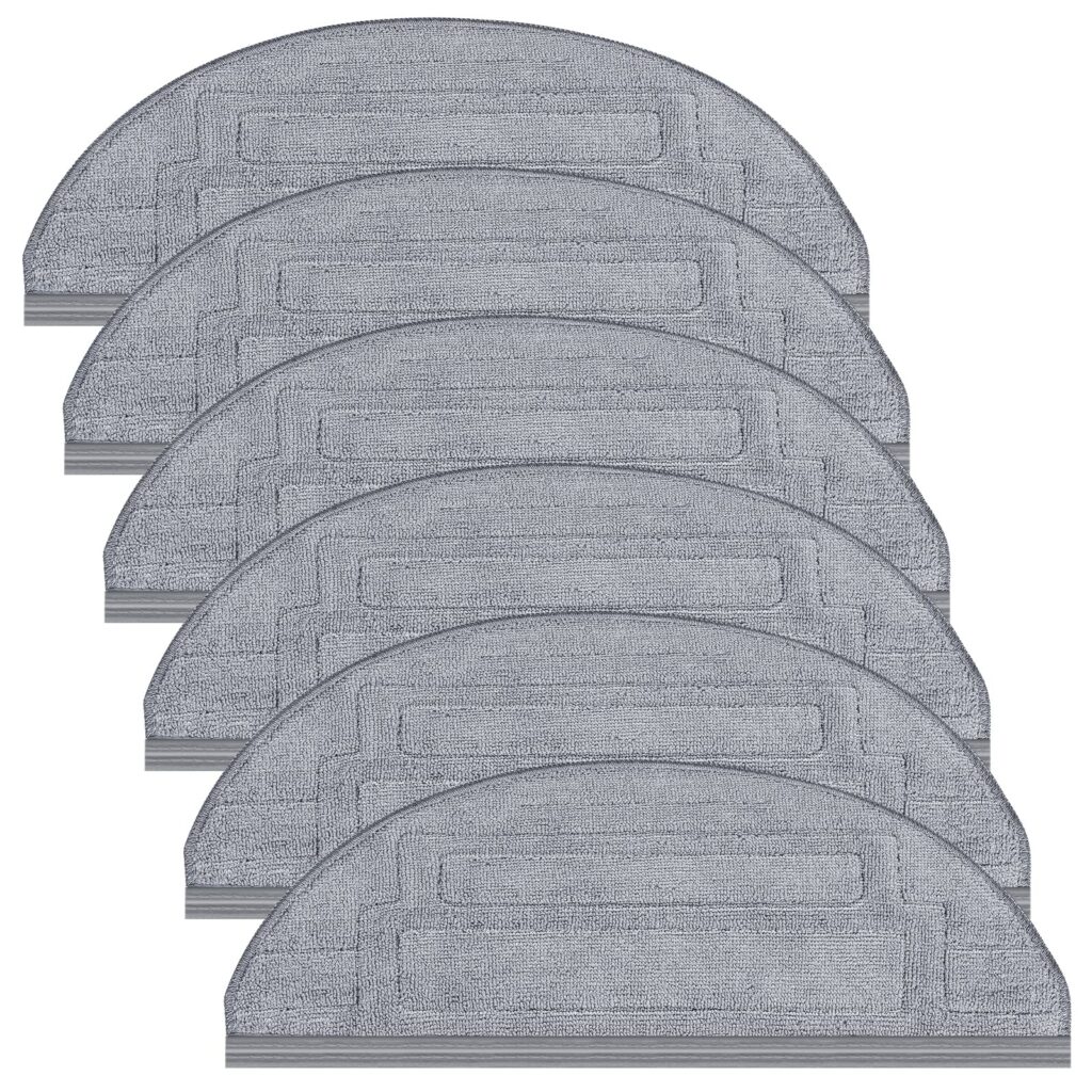 isinlive S8 Pro Ultra Mop Pads for Roborock S8 Pro Ultra Robot Vacuum, Mop Pad Replacement Accessories for Robot Vacuum Cleaner with Dual Sonic Vibrations Modules, 6 Pack