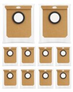 ULXIOM Dust Bags Fit for eufy L50/L60 SES, Fit for Conga Home 10000 8090 Ultra 9090 AI Haier H9 +, Robot Vacuum Cleaner Dustbag Replacement Accessories, 10 Pack, white