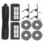 YahuPase Replacement Parts for Eufy X9 pro: Replace Accessories for Eufy X9 Pro CleanerBot Robot Vacuum 1 Main Brush 4 Side Brush 2 Filter 4 Mop Pad (11 Pack)