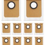 ULXIOM Dust Bags Fit for eufy L50/L60 SES, Fit for Conga Home 10000 8090 Ultra 9090 AI Haier H9 +, Robot Vacuum Cleaner Dustbag Replacement Accessories, 10 Pack, white