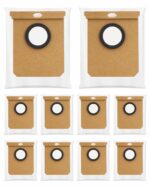 ULXIOM Dust Bags Fit for eufy L50/L60 SES, Fit for Conga Home 10000 8090 Ultra 9090 AI Haier H9 +, Robot Vacuum Cleaner Dustbag Replacement Accessories, 10 Pack, white