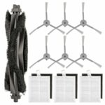 (10 Pack) L60 L50 Replacement Parts Compatible with eufy L60, L60 Hybrid, L60 SES, L50 SES, L50 Series Robot Vacuum, Accessories Kit, 1 Roller Brush, 3 HEPA Filters & Foam Filters, 6 Side Brushes