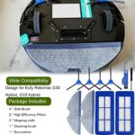 QAQGEAR Replacement Parts Kit for Eufy RoboVac G10 Hybrid, G30 Hybrid Robot Vacuum Cleaner. Includes 4 Side brush, 2 Filters, 2 Washable Mopping Cloth, 2 Tools